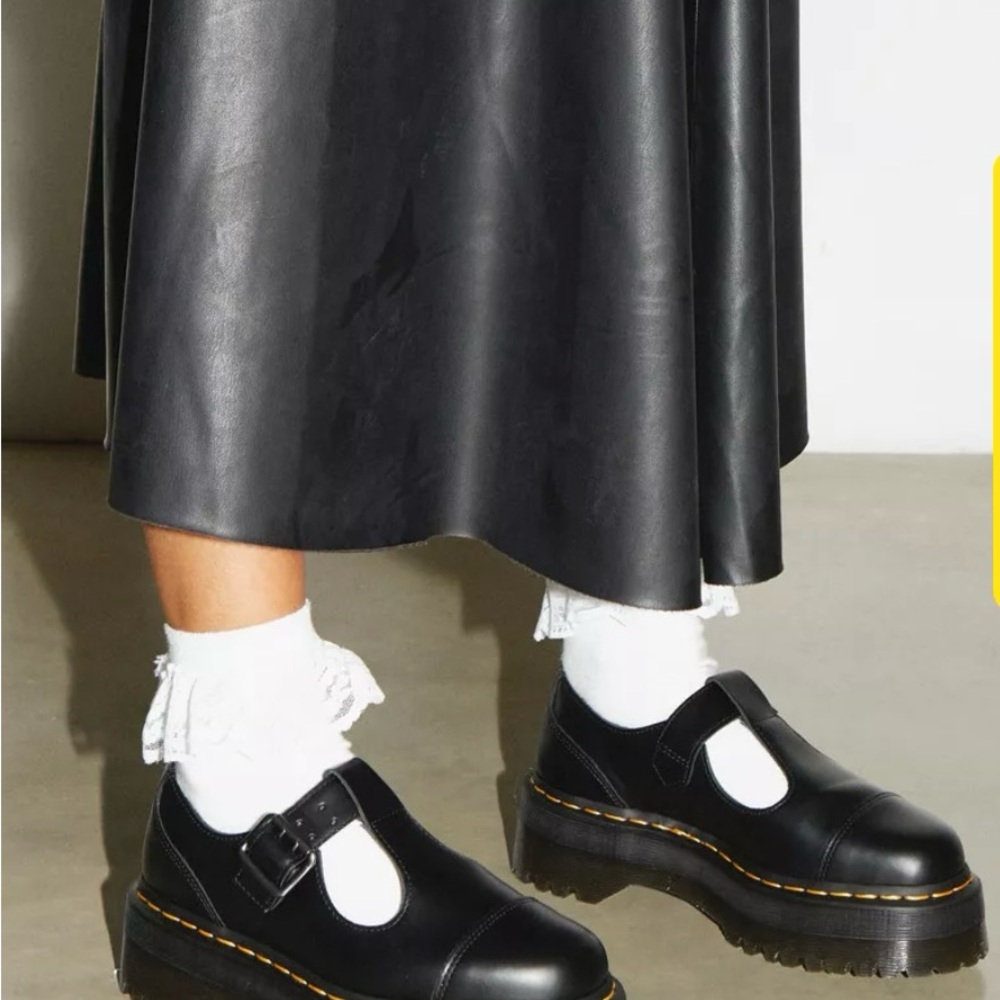 Dr. Martens Bethan Women’s Platform Mary Jane – Black Smooth Leather - Picture 2 of 7